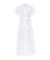 Max Mara Short Sleeve Dress In White