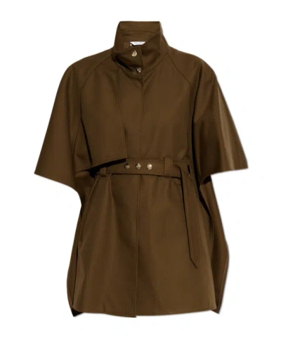 Max Mara Short Sleeve Jacket In Brown
