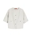 Max Mara Short Sleeve Jacket In White