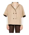Max Mara Short Sleeve Reversible Jacket In Neutral