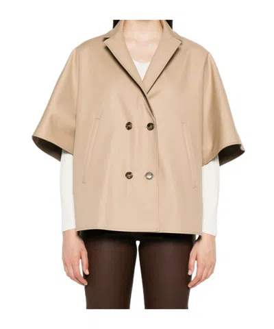 Max Mara Short Sleeve Reversible Jacket In Neutral