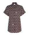 Max Mara Sponda Printed Cotton Poplin Shirt