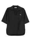 Max Mara Short Sleeve Shirt In Black