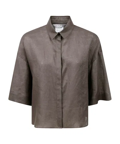Max Mara Short Sleeve Shirt In Green