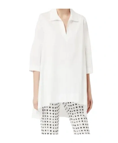 Max Mara Short Sleeve Shirt In White