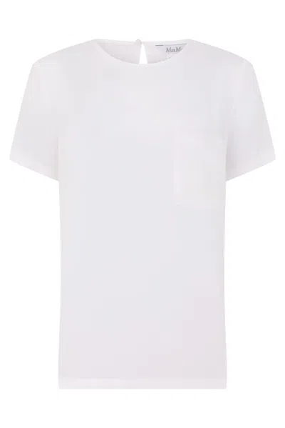 Max Mara Short Sleeve Shirt In White