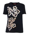 Max Mara Studio Ring Floral Embroidered Crewneck T