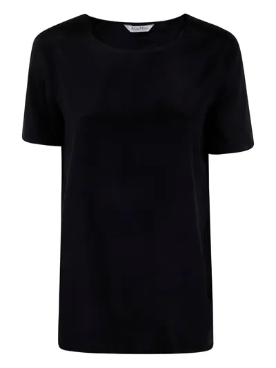 Max Mara Short-sleeve Top In Black