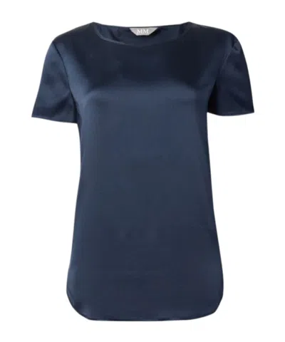 Max Mara Short Sleeve T-shirt In Blue