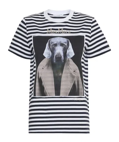 Max Mara Short Sleeve T-shirt In Multi