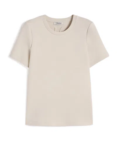 Max Mara Short Sleeve T-shirt In Neutral