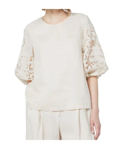 Max Mara Short Sleeve T-shirt In White