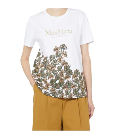 Max Mara Short Sleeve T-shirt In White