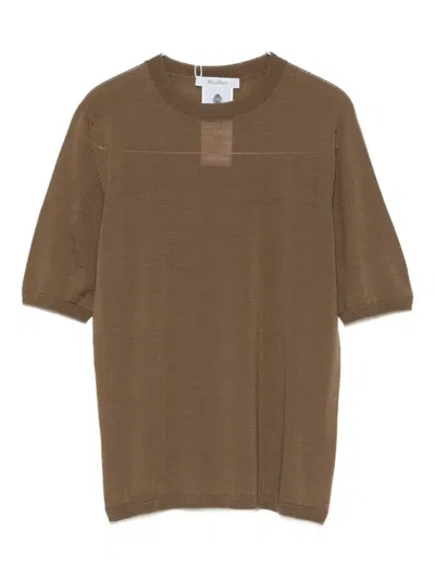 Max Mara Short-sleeve Wool Top
