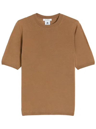 MAX MARA MAX MARA SHORT-SLEEVED BASIC WOOL SWEATER