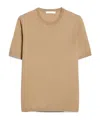 Max Mara Silk Interlock T-shirt In Nude