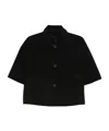 Max Mara Short-sleeved Casual Jacket In Black