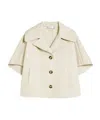 Max Mara Veggia Short Sleeve Cotton Topper In White