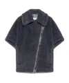 Max Mara New Manto Virgin Wool-blend Cape In Black