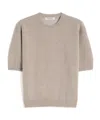 Max Mara 's  Short-sleeved Crewneck Jumper In Brown