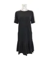 Max Mara Short-sleeved Dress In Black