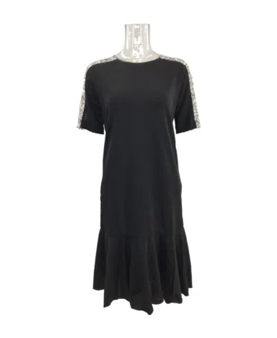 Max Mara Short-sleeved Dress In Black