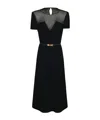 Max Mara Studio Asturie Abito Inserto Tulle In Black