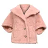 Max Mara Short-sleeved Jacket In Pink Wool In Pink