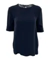 Max Mara Short-sleeved Shirt In Black