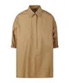 Max Mara Teano Oversized Shirt In Nude