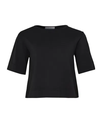 Max Mara Alec Short-sleeved Sweater In Black