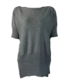 Max Mara Short-sleeved Sweater In Black