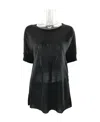 Max Mara Short-sleeved Sweater In Black