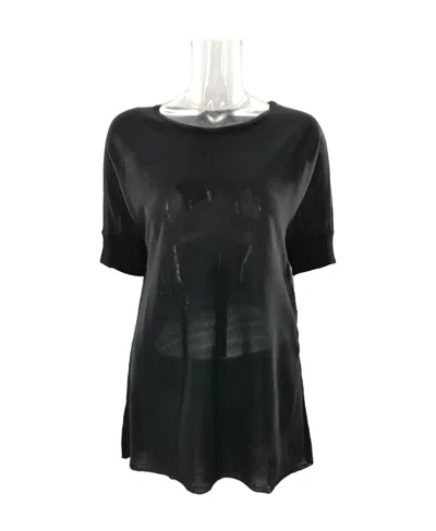 Max Mara Short-sleeved Sweater In Black