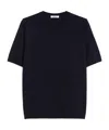 Max Mara Short-sleeved Sweater In Black