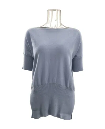 Max Mara Short-sleeved Sweater In Gray