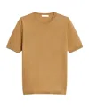 Max Mara Silk Interlock T-shirt In Nude