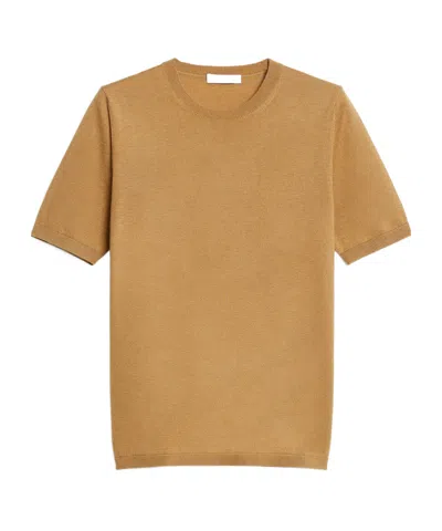 Max Mara Short-sleeved Sweater In Brown