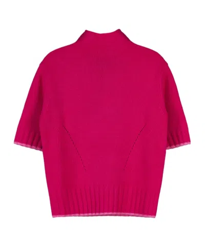 Max Mara Short-sleeved Sweater In Red