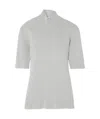 Max Mara Short-sleeved Sweater In White
