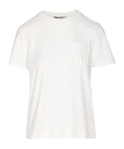 Max Mara Short-sleeved T-shirt In White