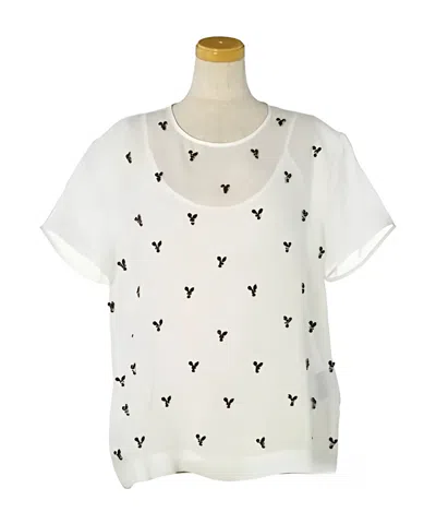 Max Mara Short-sleeved T-shirt In White