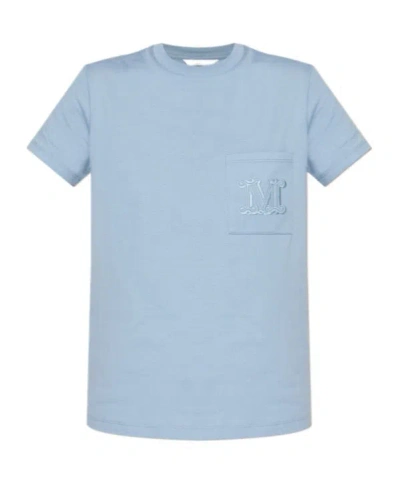 Max Mara Short-sleeved T-shirt In Blue