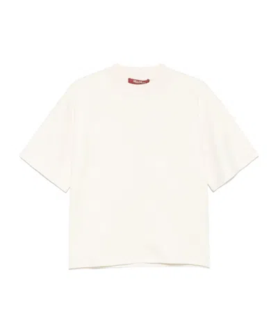 Max Mara Short-sleeved T-shirt In Neutral