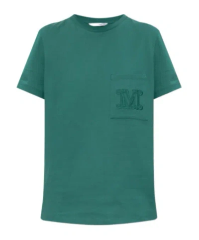 Max Mara Short-sleeved T-shirt In Green