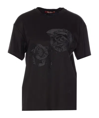 Max Mara Short-sleeved T-shirt In Black