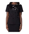 Max Mara Short-sleeved T-shirt In Black