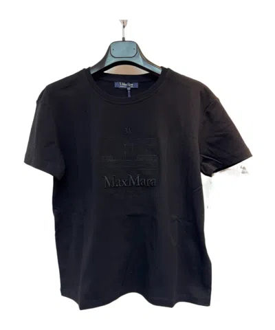 Max Mara Short-sleeved T-shirt In Black