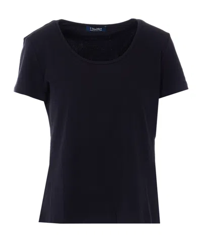 Max Mara Short-sleeved T-shirt In Black