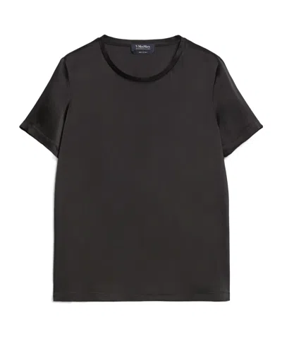 Max Mara Short-sleeved T-shirt In Black